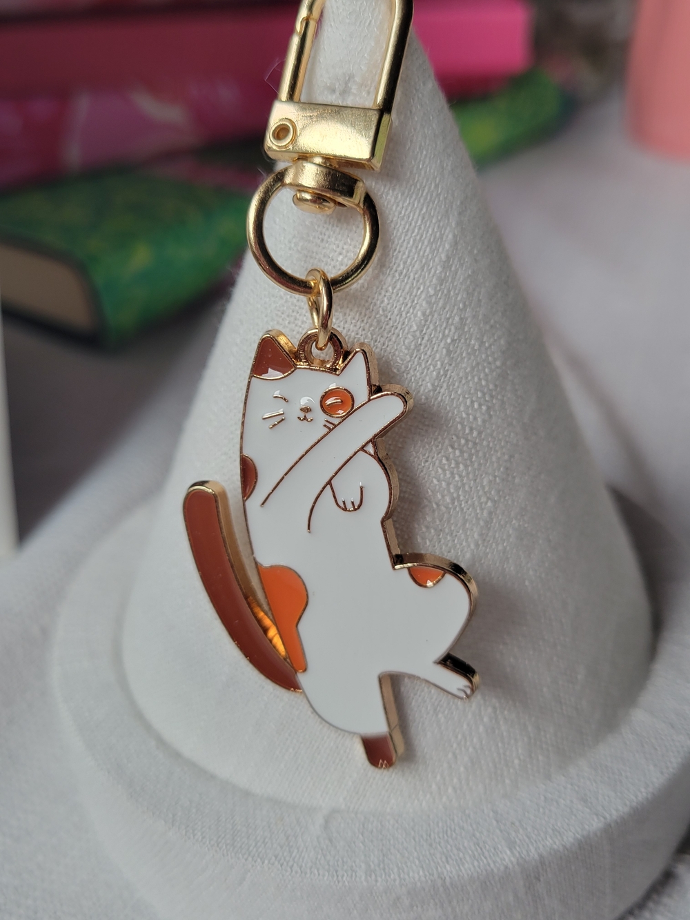 2/$20 Calico Cat Enamel Keychain Charm